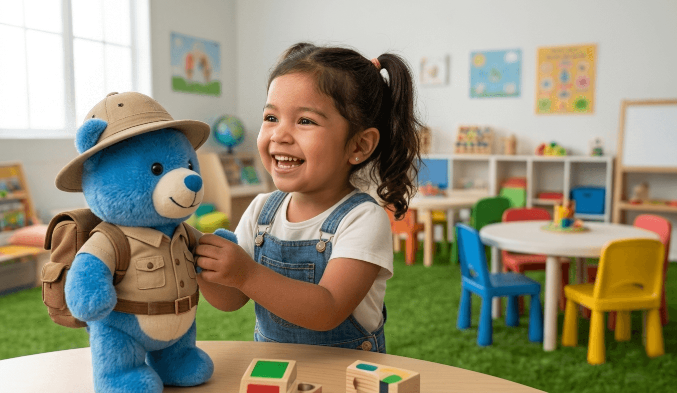 Niños aprendiendo inglés con Blue Explorer